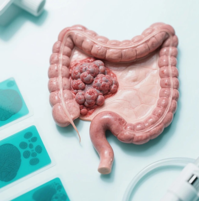 Kolon kanseri, kalın bağırsakta oluşan kötü huylu bir tümördür